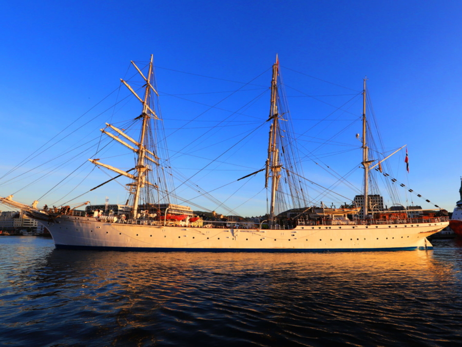 Hafen Bergen Statsraad Lehmkuhl 1914